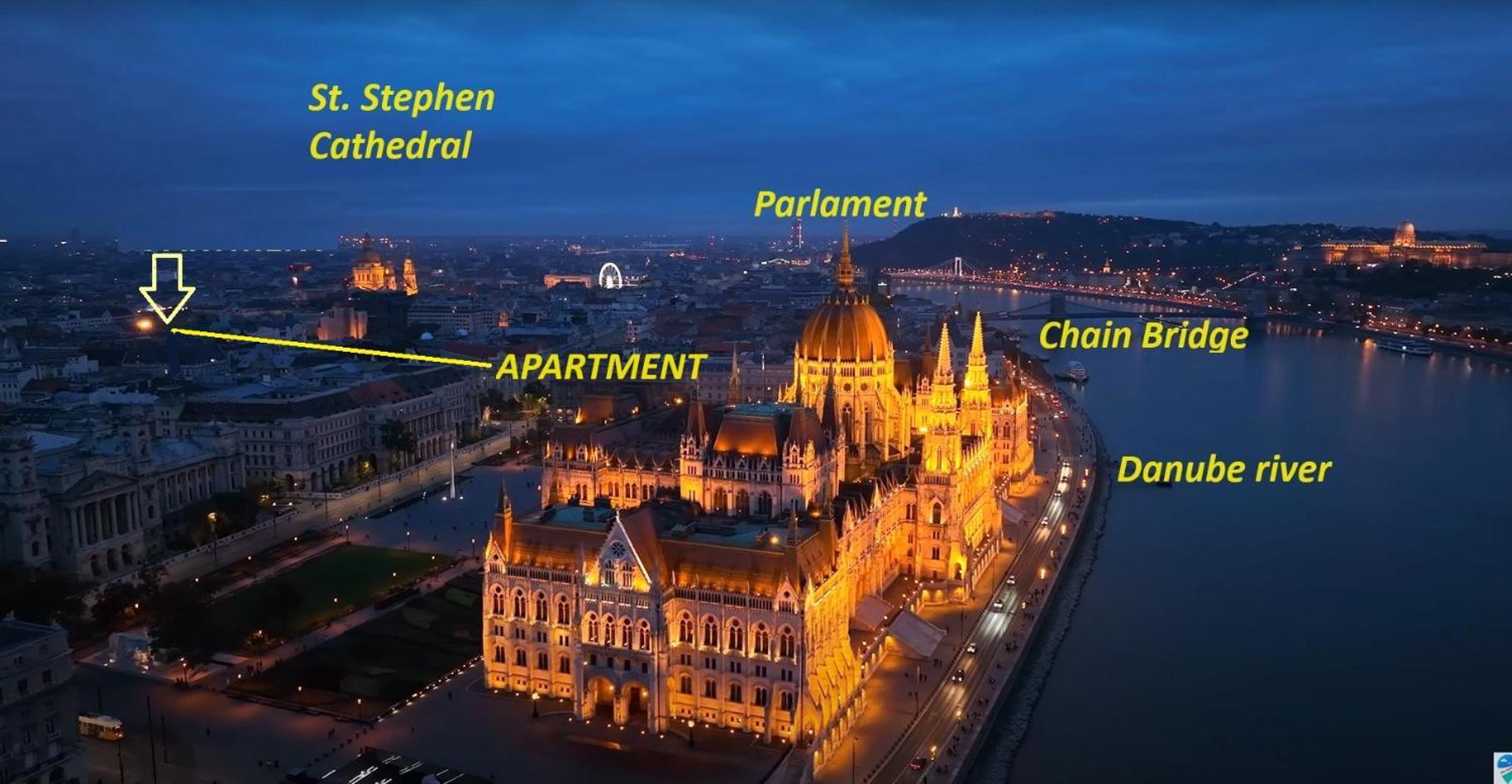 Apartment 2 Rooms Between Of Chain Bridge, Cathedral, Parlament,Castle Area